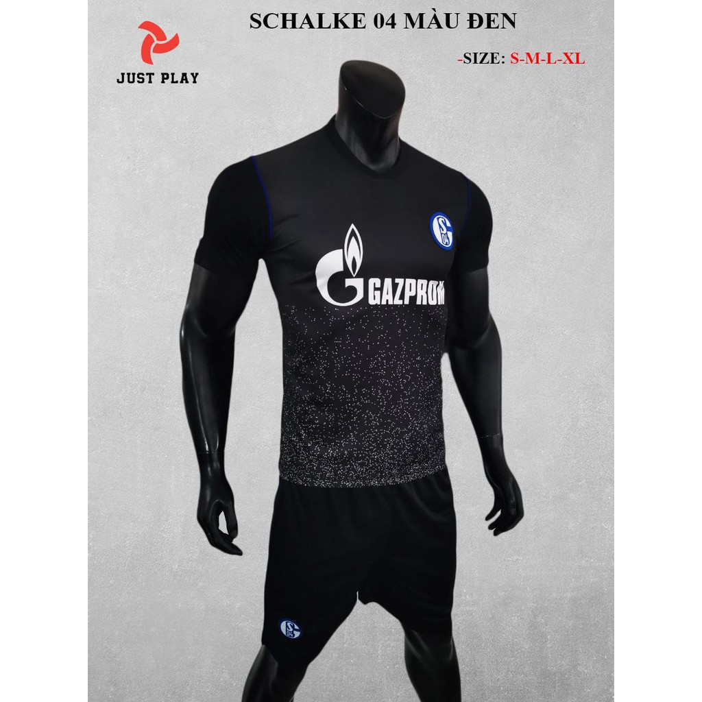 [DEAL HOT] Quần áo đá banh ngắn tay Schalke 04 đen 2019-chất lượng