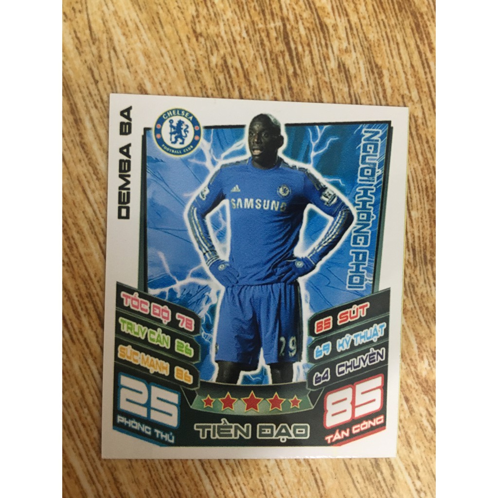 Set 25 Thẻ Base In Match Attax 2012-13 Chelsea Poca