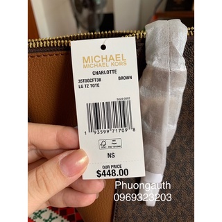 Túi tote Mk michael kors Charlotte AUTHENTIC
