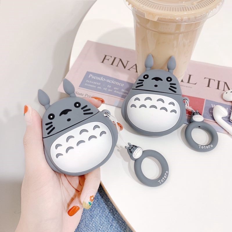 Case airpod Gấu Totoro - vỏ bảo vệ bao đựng tai nghe airpod 1/2 PRO