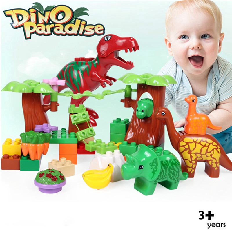 Set 40 khối lắp ráp GOROCK hình khủng long vui nhộn dành cho bé