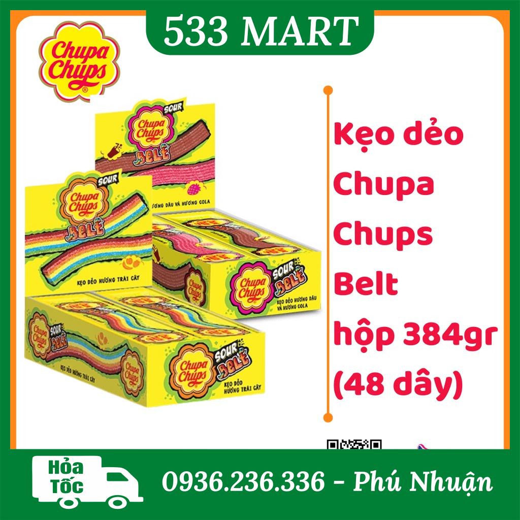 Kẹo dẻo Chupa Chups dây cầu vồng hộp 384gr (48 dây)