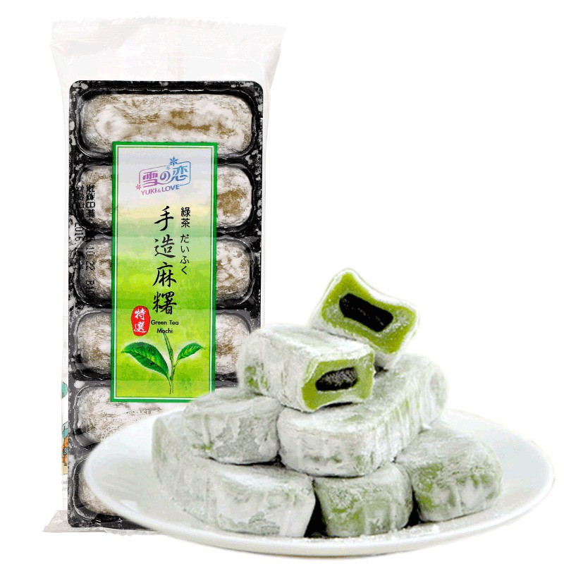 Bánh mochi nhân trà xanh Green Tea Mochi 180g - Thương Gia Trading