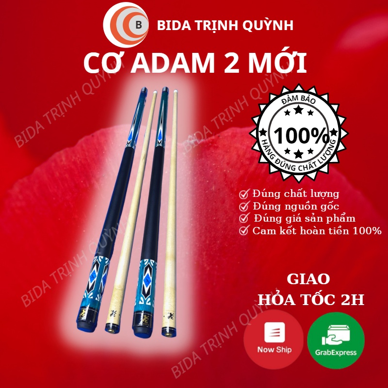 Gậy Bida B TRINH QUYNH BILLIARDS AdamII-001 2 khúc cao cấp