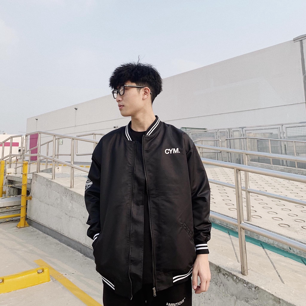 Áo Bomber Trái Đất Unisex Áo Khoác Trẻ Trung Phong Cách I'm Basic