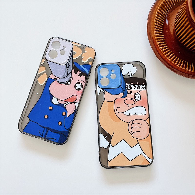 IPhone 11 Pro Max / iPhone12 / iPhone X / iPhone 7 Plus / iPhone 8 / iPhone 6 / iPhone 11 TPU Case with Shatter Resistant Shin-chan Telescopic Track for Mobile Phones