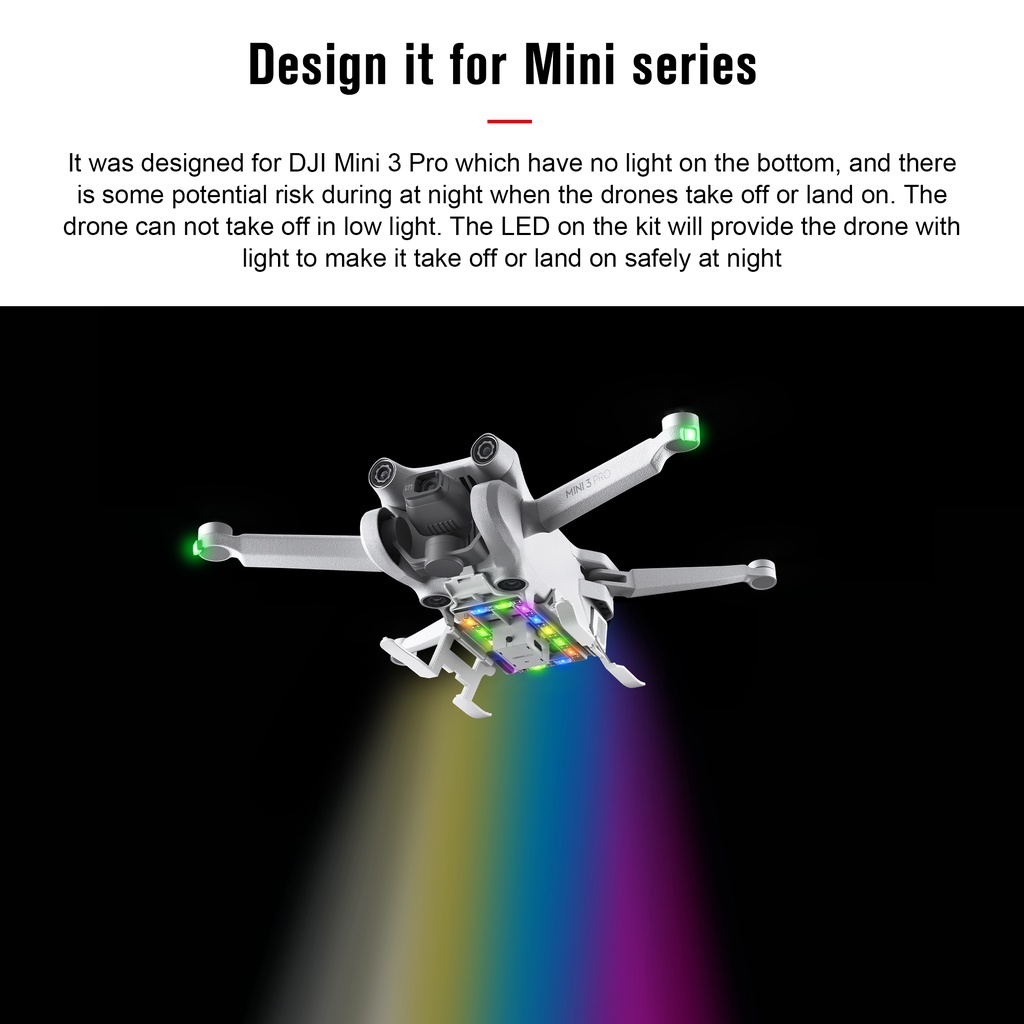 Khung Hạ Cánh Mở Rộng Bảo Vệ Chống Rơi Cho DJI Mavic Mini 3 PRO LED Gear Mini 3 PRO