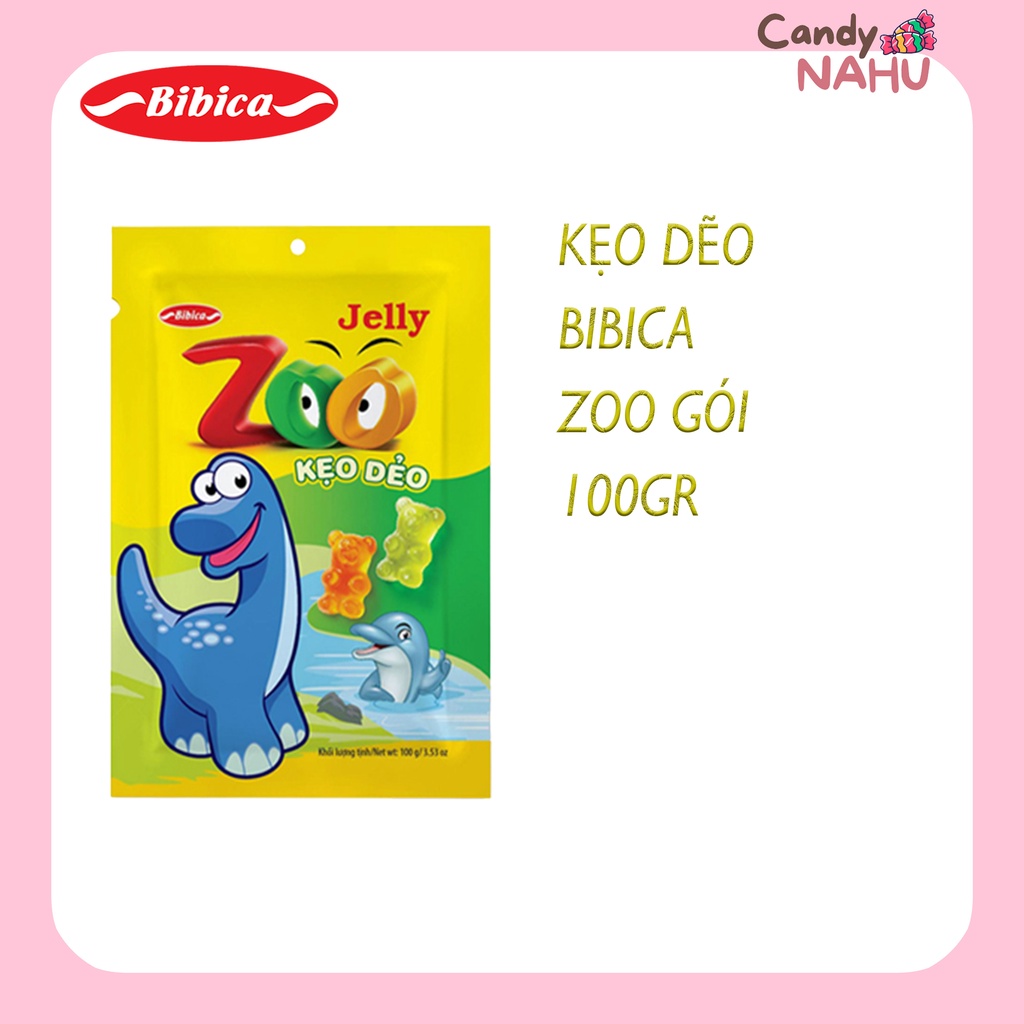 Kẹo dẻo Bibica Zoo trái cây gói 100g