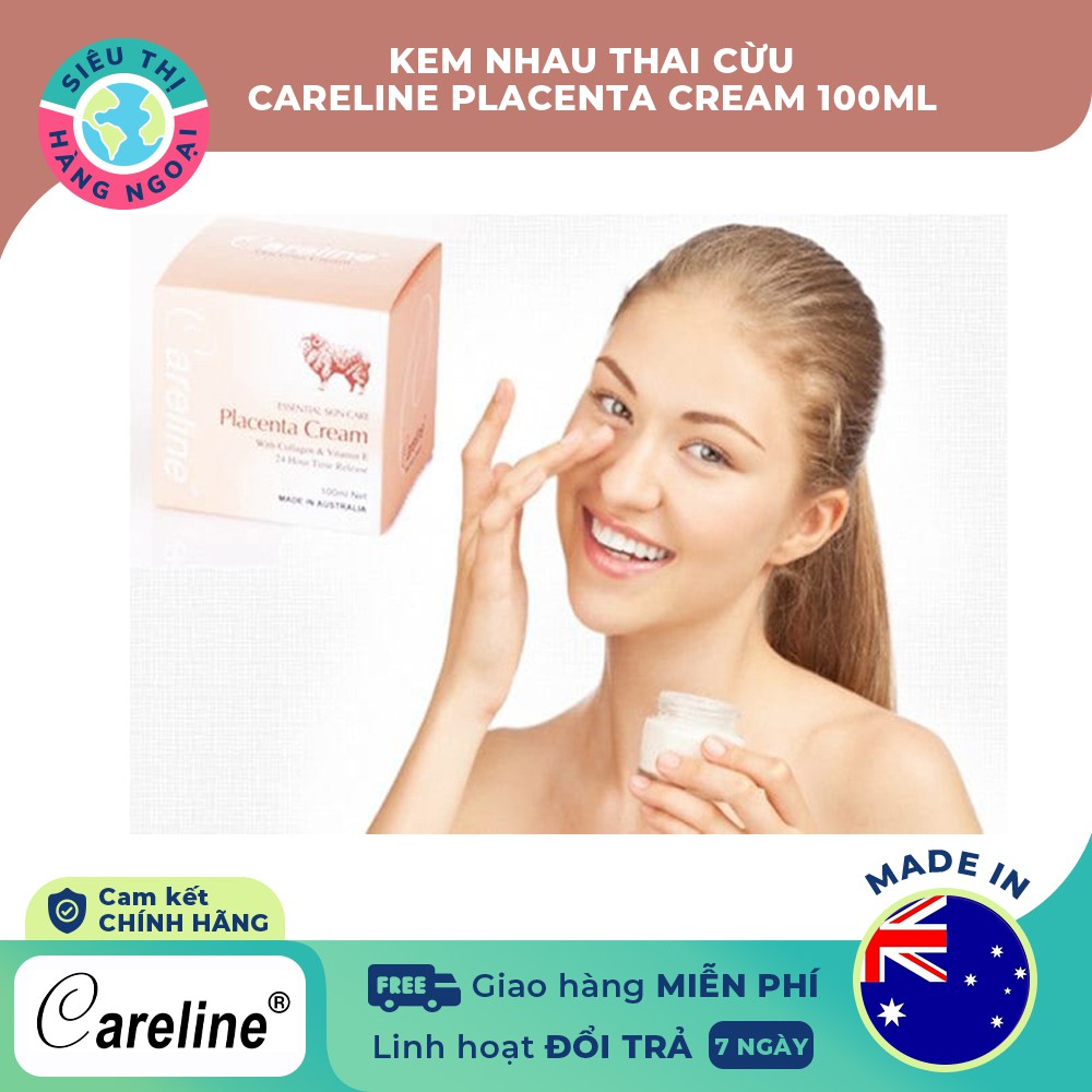 Kem Nhau Thai Cừu Careline Placenta Cream[dưỡng ẩm,phù hợp da khô & nứt nẻ] Hàng Úc(được bán bởi Siêu Thị Hàng Ngoại)