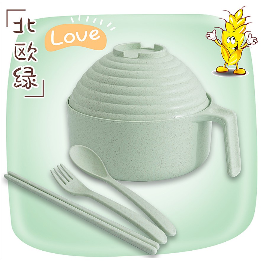 Hộp Đựng Cơm - Tô Ăn Mì Bằng Nhựa Lúa Mạch Dành Cho Văn Phòng - 5 Món Tiện Lợi Sử Dụng Lò Vi Sóng