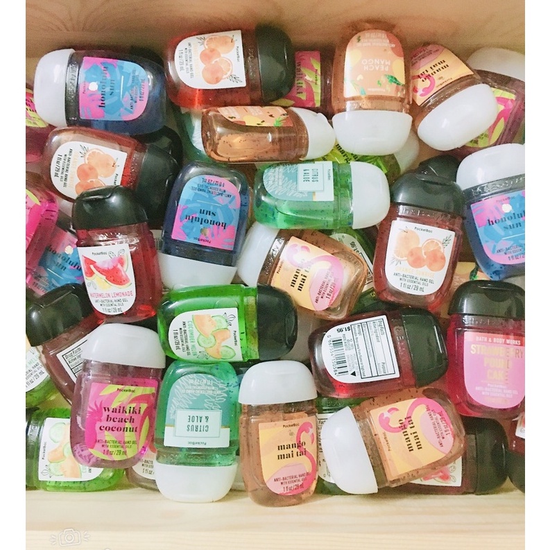 Gel rửa tay khô diệt khuẩn Bath Body Works Pocket Anti-Bacterial Hand Gel 29ml Hàng Mỹ