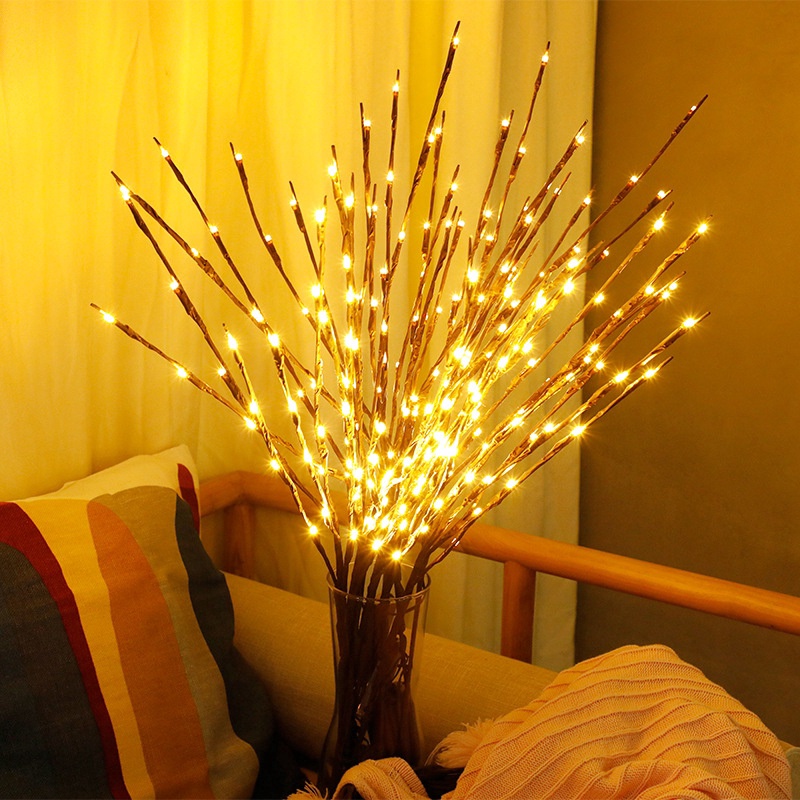 Dây Đèn LED 20 / 100 Bóng Hình Nhánh Cây Trang Trí Nhà Cửa