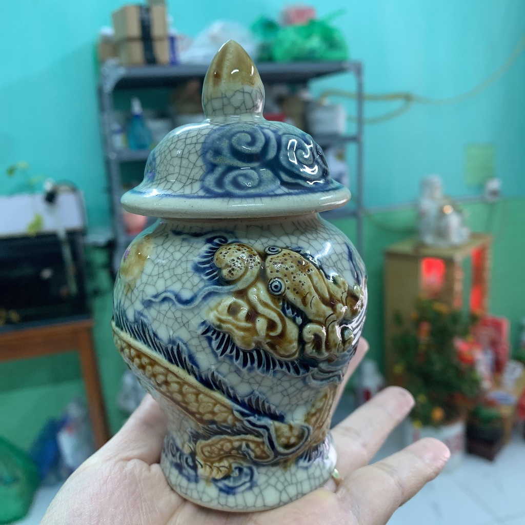 - Chóe rạn nổi họa tiết long cuốn thủy