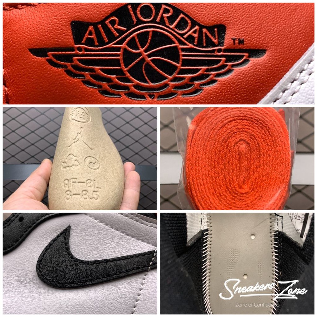 (FREESHIP+HỘP+QUÀ) Giày thể thao AIR JORDAN 1 Retro High Bred Toe Đen trắng gót đỏ cổ cao | BigBuy360 - bigbuy360.vn
