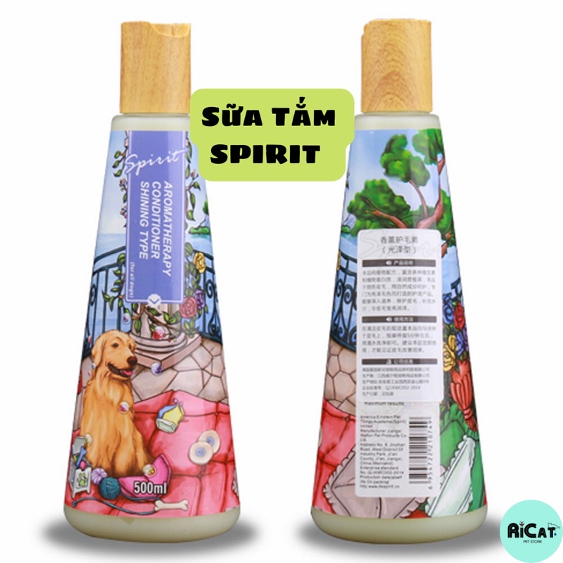 Sữa Tắm Hương Nước Hoa SPIRIT thơm lâu cho Chó Mèo - chai 500ml
