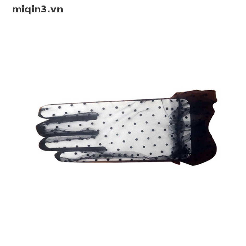 Bộ 3 đôi găng tay vải tuyn phối ren dáng ngắn co giãn thời trang mùa hè thu cho nữ | BigBuy360 - bigbuy360.vn