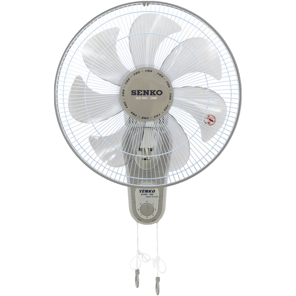 Quạt treo tường Senko TC1620 công suất 65W, 3 tốc độ gió, thiết kế tinh tế - Hàng chính hãng - Bảo hành 2 năm