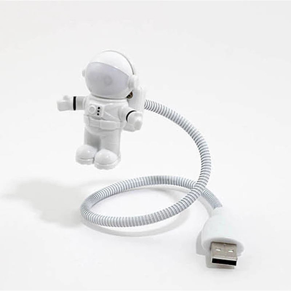 Đèn ngủ LED mini thiết kế hình phi hành gia/đĩa bay UFO đầu USB linh hoạt tiện lợi