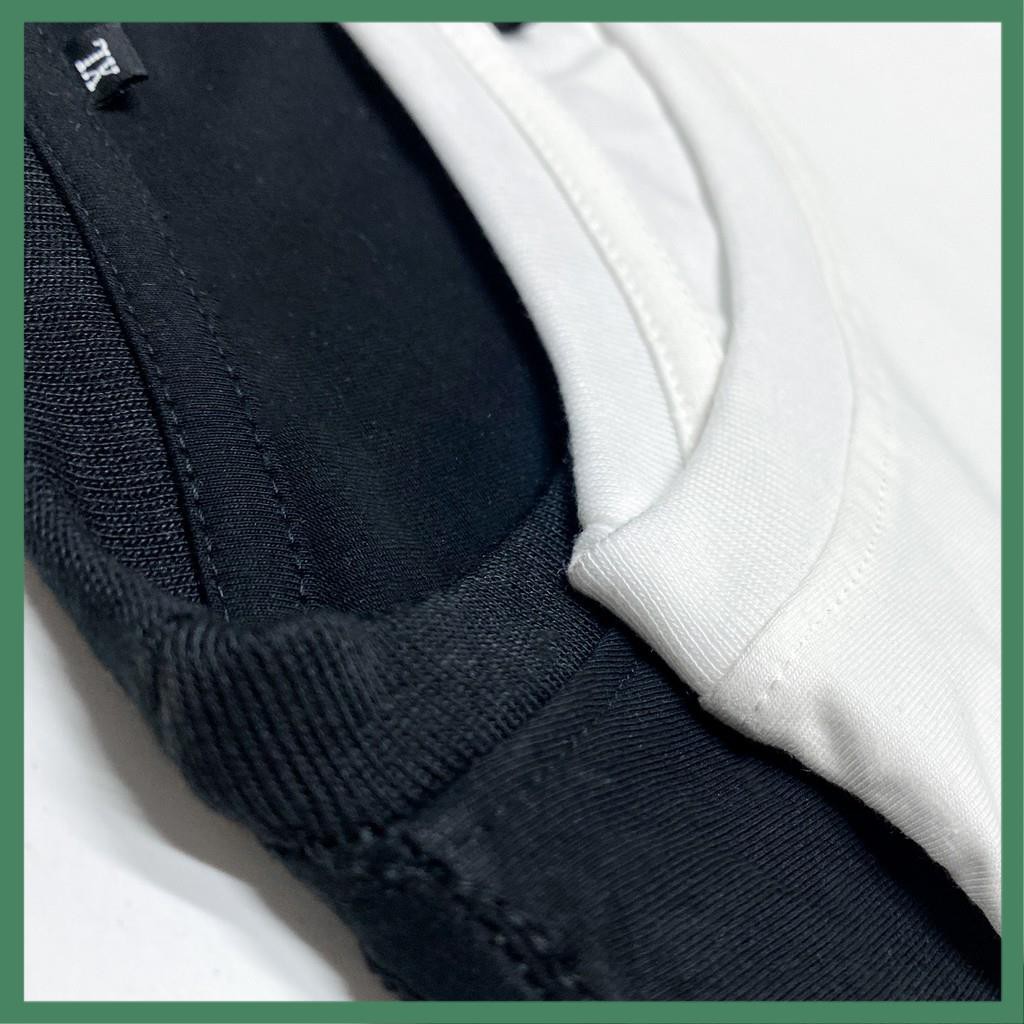 [ 100% Cotton ] Áo Thun Trơn 100% Cotton Mát Lạnh Vải Dày Dặn Nam Nữ Thời Trang - La mode | BigBuy360 - bigbuy360.vn