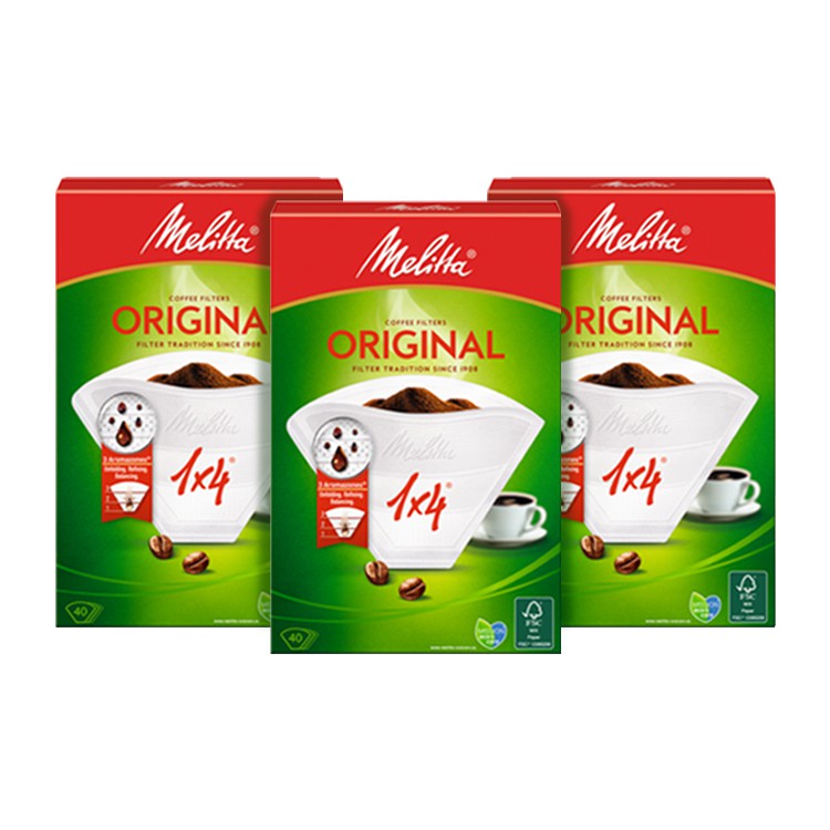 Combo GIấy Lọc Cà Phê Melitta 1x4 - Nhập khẩu chính hãng 100% từ thương hiệu Melitta, Đức