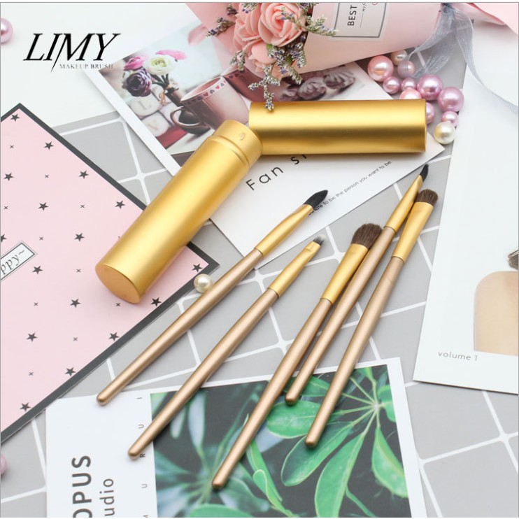 Bộ 05 Cọ Trang Điểm Makeup Mắt Lông Ngựa Chuyên Nghiệp LIMY LIMY01