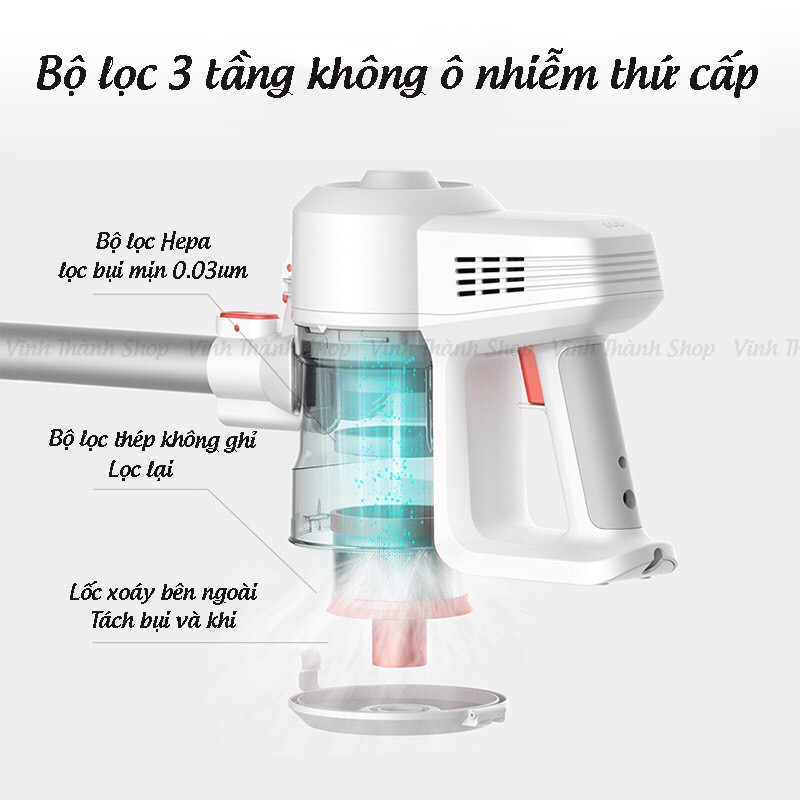 Máy Hút Bụi Gia Đình Cầm Tay Xiaomi Dreema DX901 Công Suất 400W Siêu Nhẹ, Gọn - Bảo Hành 12 Tháng