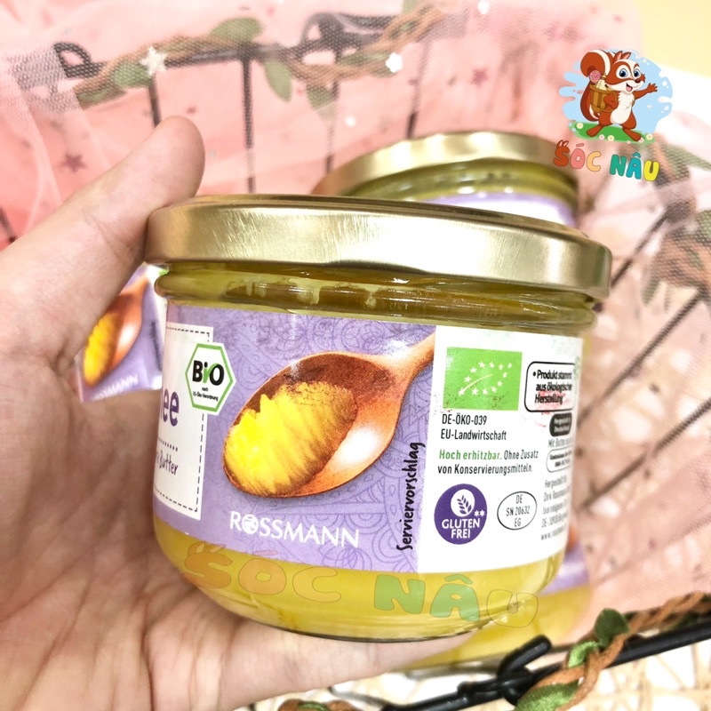 Bơ Ghee Hữu Cơ Đức Dùng Làm Bánh, Nấu Cháo, Xào, Chiên Cho Bé Và Gia Đình. Date 2023