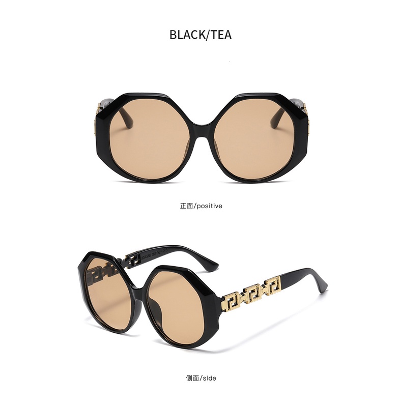 Kính Mát Gọng Tròn Oversized Thiết Kế Thời Trang Cho Nữ