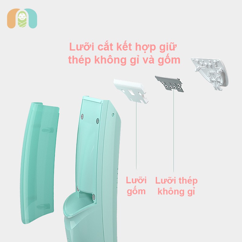 Tông đơ trẻ em MISUTA  an toàn ,tự hút tóc ,chống nước bền đẹp chính hãng,có bảo hành