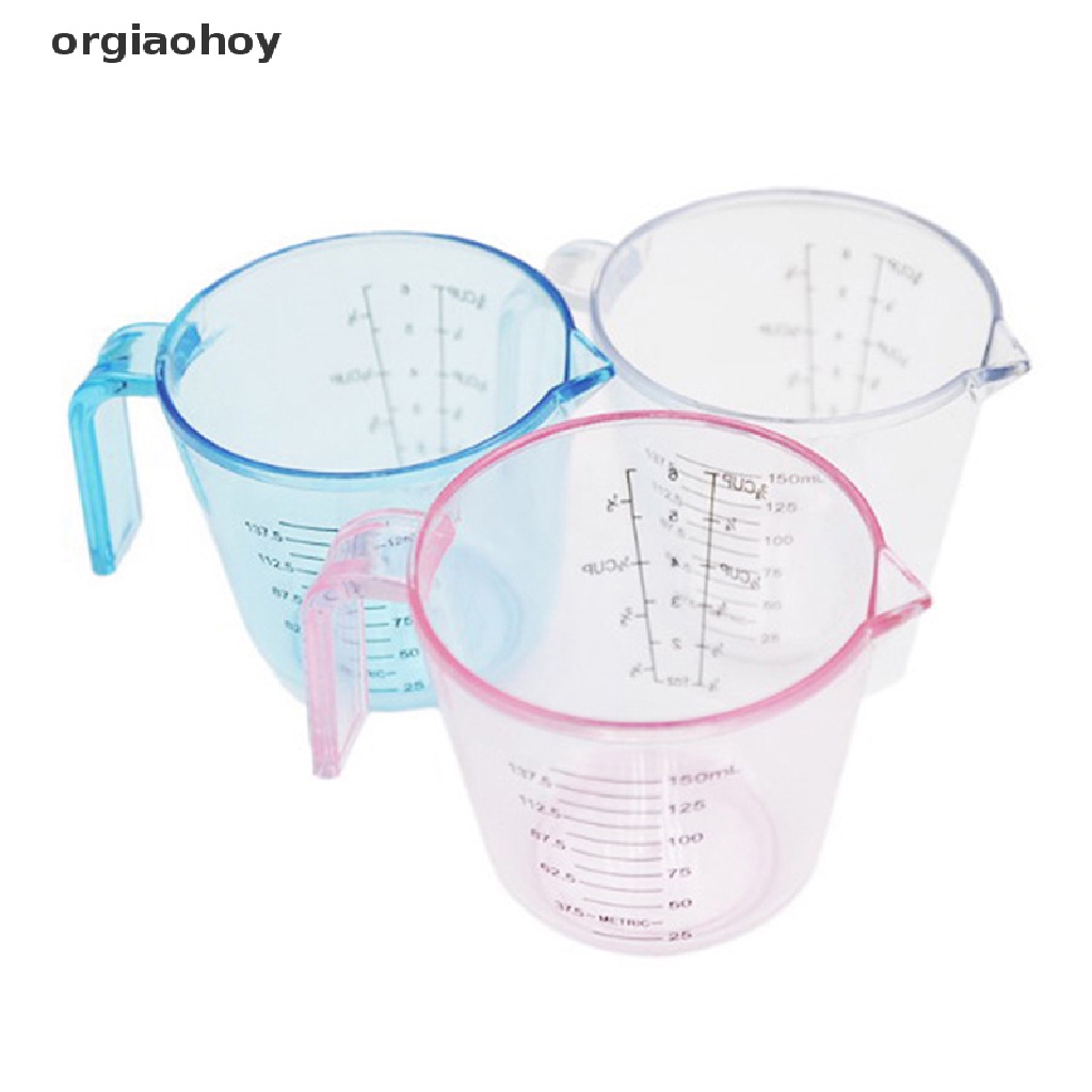 Cốc Đong Dung Dịch Bằng Nhựa Trong Suốt Có Tay Cầm Thể Tích 150ml Tiện Dụng