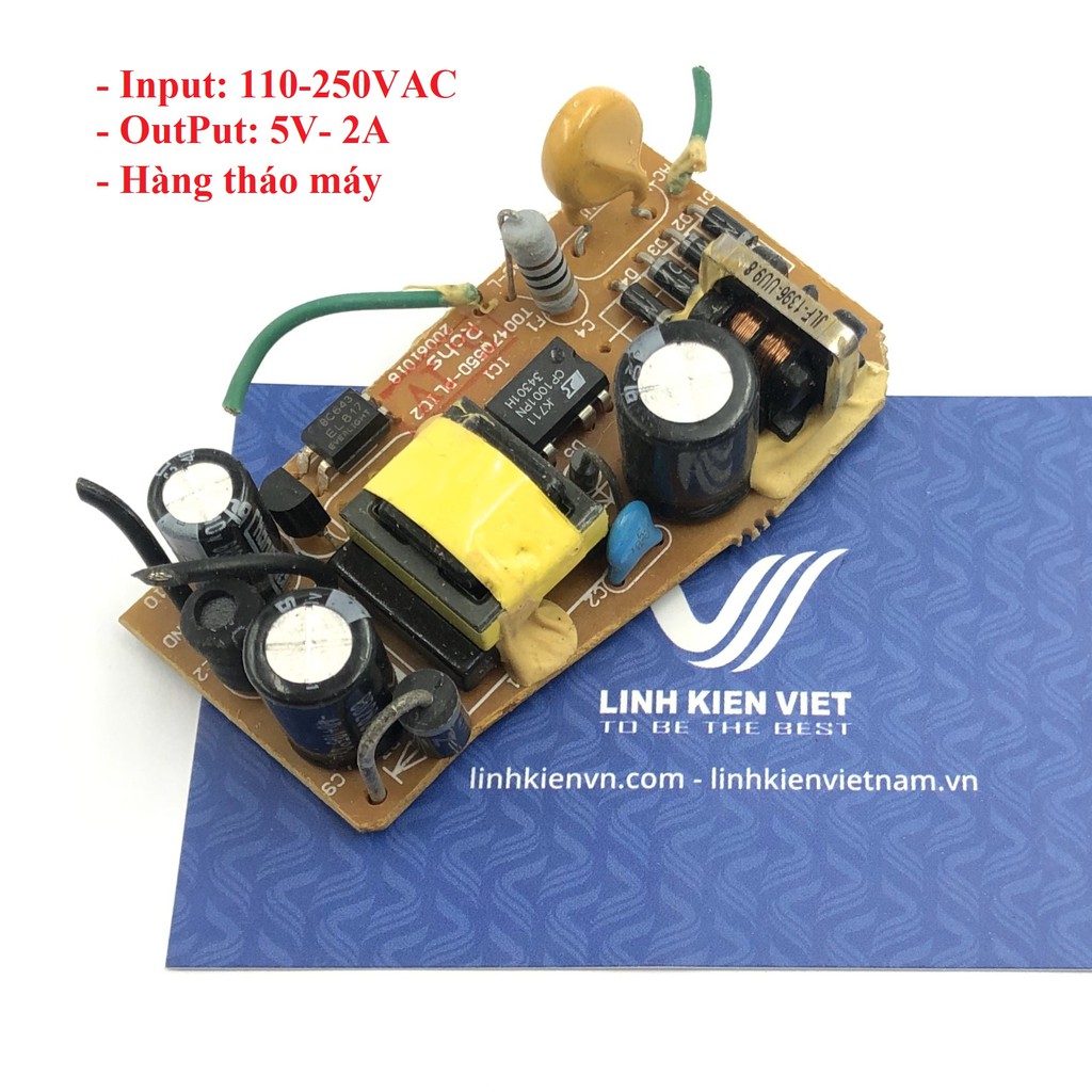 Nguồn adapter 5V 2A 5V2A không vỏ - (hàng tháo máy)
