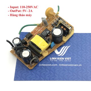 Nguồn adapter 5v 2a 5v2a không vỏ -