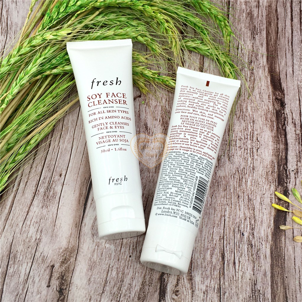 Sữa Rửa Mặt Đậu Nành Fresh Soy Face Cleanser For All Skin Types 50ml