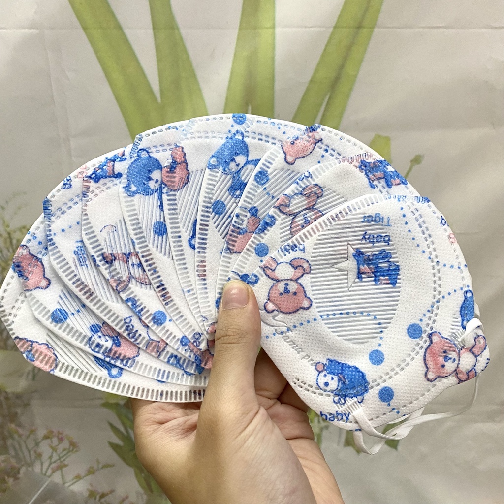 Khẩu trang y tế cao cấp trẻ em kháng khuẩn 3 lớp FAMAPRO kids GẤU DUDU