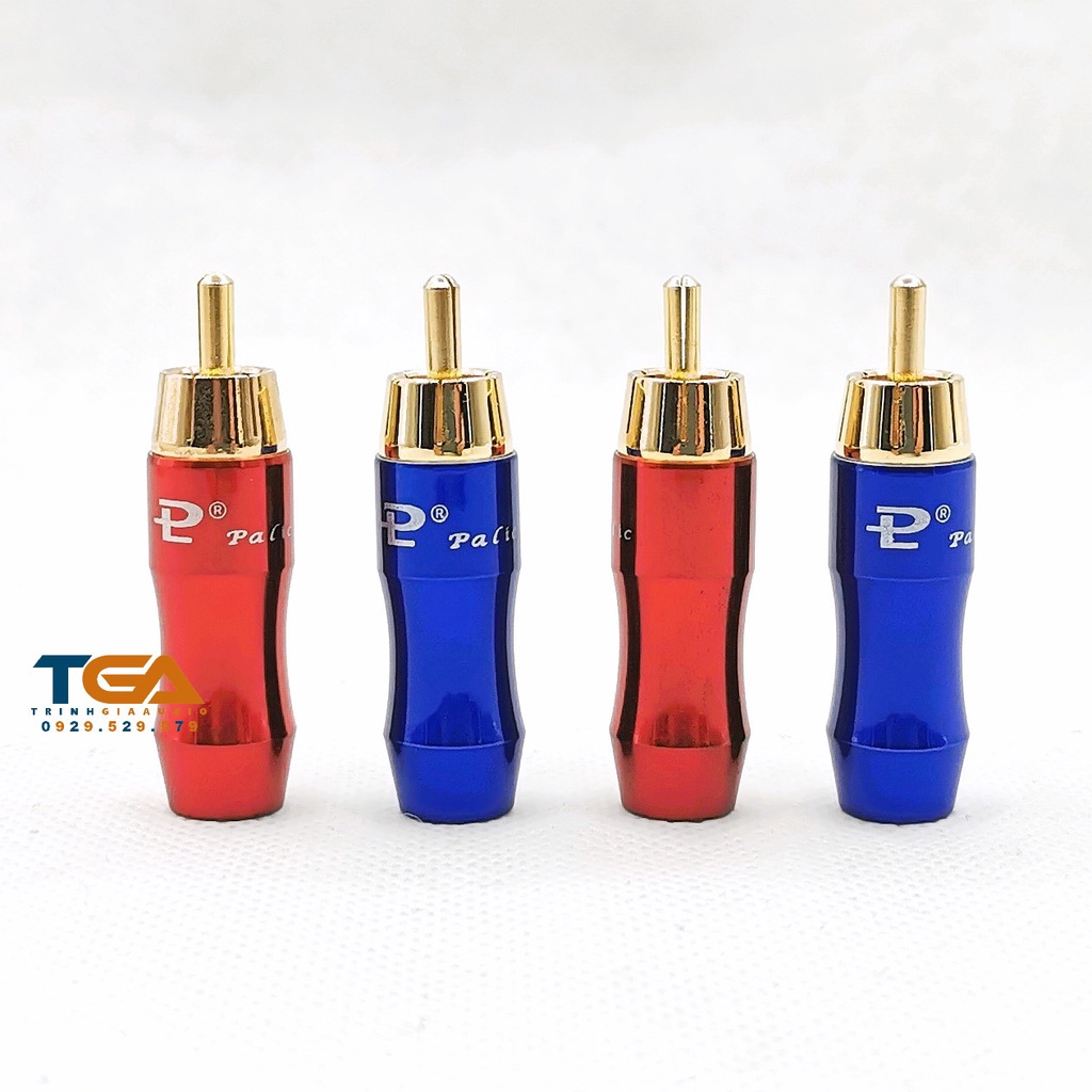 Jack rắc AV, Hoa Sen, RCA hãng Palic , chân đồng. Bao giá 1c