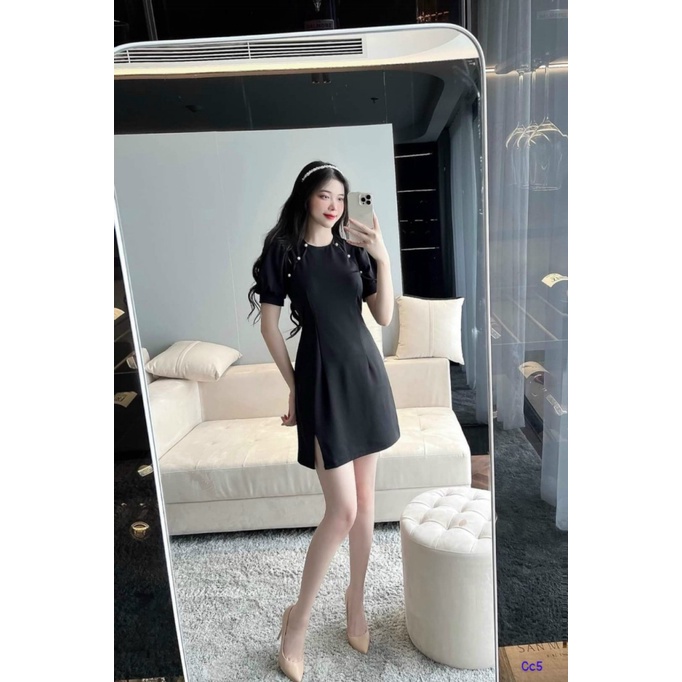 (Free Ship) MẪU MỚI THIẾT KẾ ĐỘC LẠ --  ĐẦM LỤA NHUNG THIẾT KẾ PHONG CÁCH ÁO DÀI CÁCH TÂN MẪU Y HÌNH DÁNG SUÔN THEO FORM