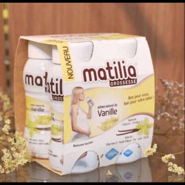 (Date mới 10/2021)Lốc 4 hộp sữa bầu Matilia Pháp
