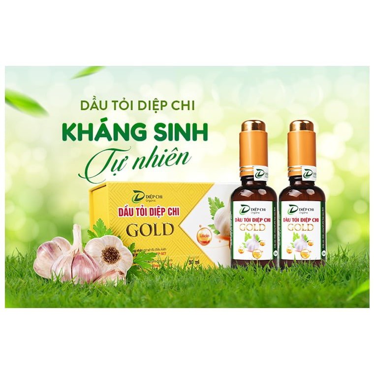 (Chính Hãng) Dầu Tỏi Diệp Chi Gold - Kháng Sinh Tự Nhiên Cho Bé & Người Thân