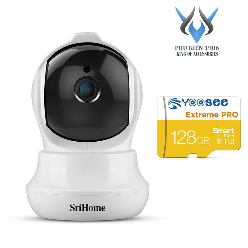 Camera IP Wifi SriHome SH020 3.0MP FullHD+ 1536P, 1 Anten, xoay 355 độ (Trắng) - 4 phân loại tùy chọn - Phụ Kiện 1986