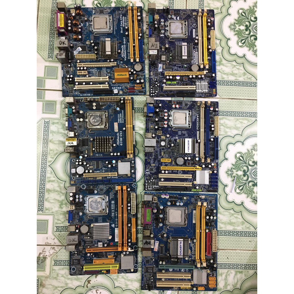 Bo mạch chủ G31, mainboard G31 lỗi nhẹ còn dùng tốt