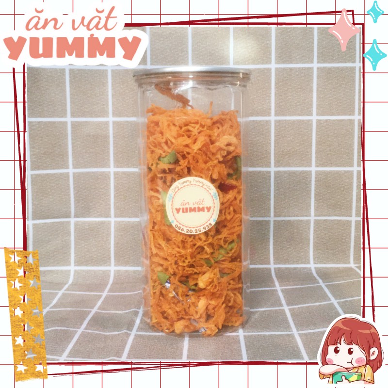 Khô Gà Lá Chanh 300gr Ăn Vặt Yummy - đồ ăn vặt lon pet vừa ngon vừa rẻ | BigBuy360 - bigbuy360.vn