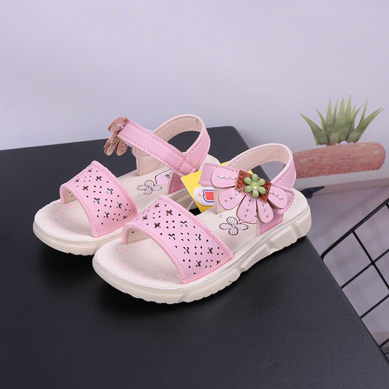 sandal bé gái size 21-30 họa tiết xẻ quạt