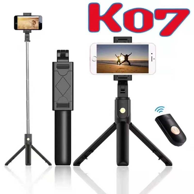❣️Gậy tự sướng bluetooth-selffie Triopd K07 -có remote điều khiển chính hãng