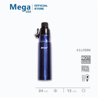 BÌNH GIỮ NHIỆT INOX MEGA MSB050CGB 500ML