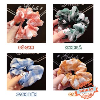 Dây cột buộc tóc vải CARO Scrunchies