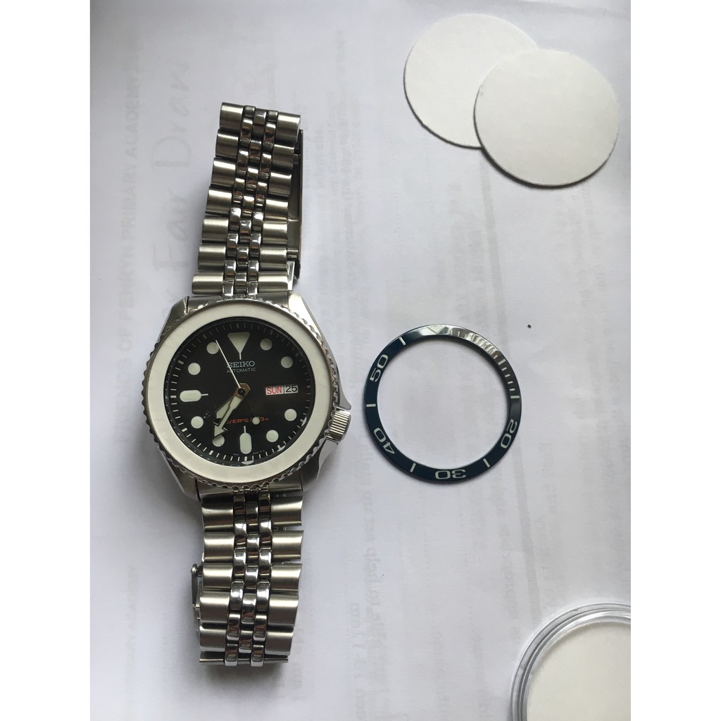 Viền BEZEL INSERT cho SEIKO SKX007 SKX009,SKX011 , seiko 5 sport 2019 SRPD CAL.7S26 CAL.4R35 PEPSI