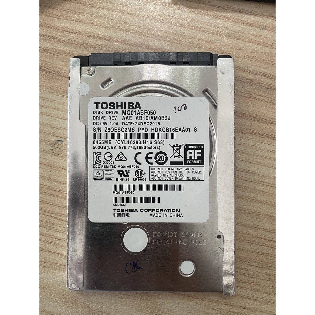 Ổ cứng HDD laptop 2.5" 1Tb 500gb 320gb 250gb Bảo hành 24 tháng