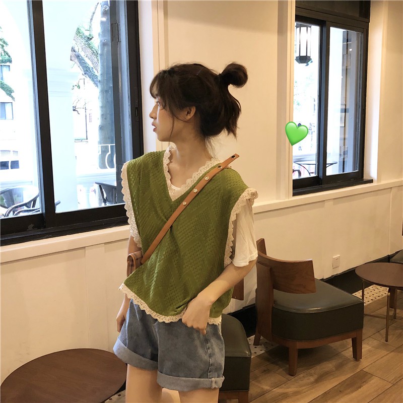 Áo Nữ Không Tay Thời Trang Hàn Quốc Xinh Xắn | BigBuy360 - bigbuy360.vn