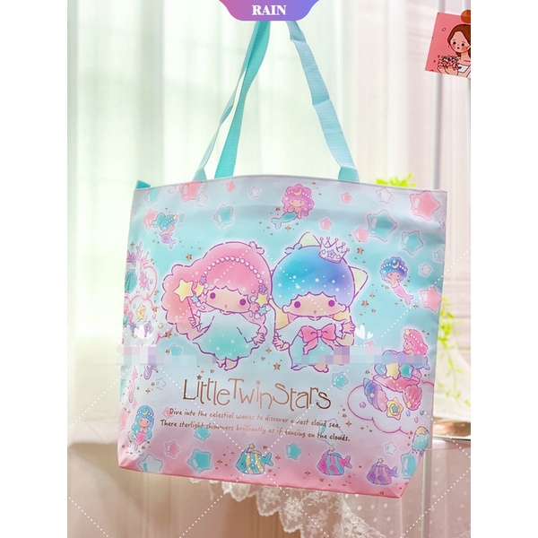 Túi Mua Sắm Tái Sử Dụng Nhiều Lần In Họa Tiết Hoạt Hình Sanrio Cinnamoroll Kuromi My Melody Cho Nữ
