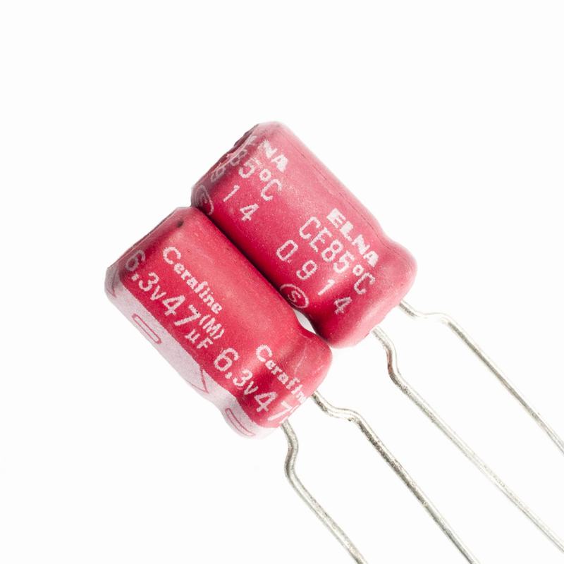 2 Cái, Elna 6.3V 16V 47UF 85°Tụ Điện Phân Âm Thanh HIFI Chuyên Dụng Chất Lượng Cao